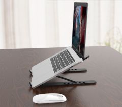 Yükseklik Ayarlı Laptop Standı - Siyah
