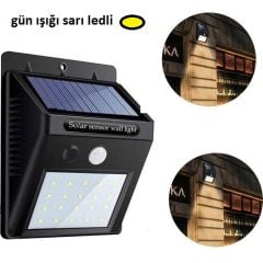 Hareket Sensörlü Güneş Enerjili Su Geçirmez Lamba
