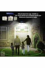 Uzaktan Kumandalı 122 Led Sensörlü Bahçe Lambası