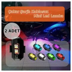 NGK 7 Renk Çakarlı Led Işık - Motor-Drone-Bisiklet ( 2 adet )
