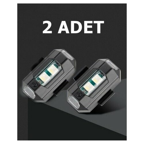 NGK 7 Renk Çakarlı Led Işık - Motor-Drone-Bisiklet ( 2 adet )