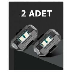 NGK 7 Renk Çakarlı Led Işık - Motor-Drone-Bisiklet ( 2 adet )