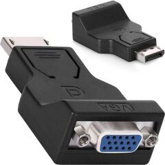 Display VGA Çevirici Displayport To VGA 15 Pin Adaptör Display In VGA Out Dp Erkek VGA Dişi