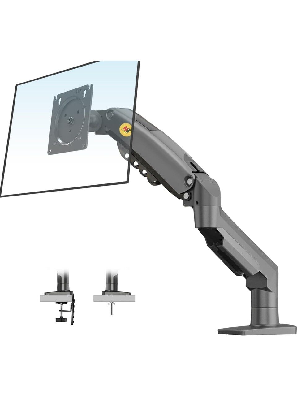 17''-30'' Amortisörlü 2-9 kg Monitör Standı 2024 Siyah